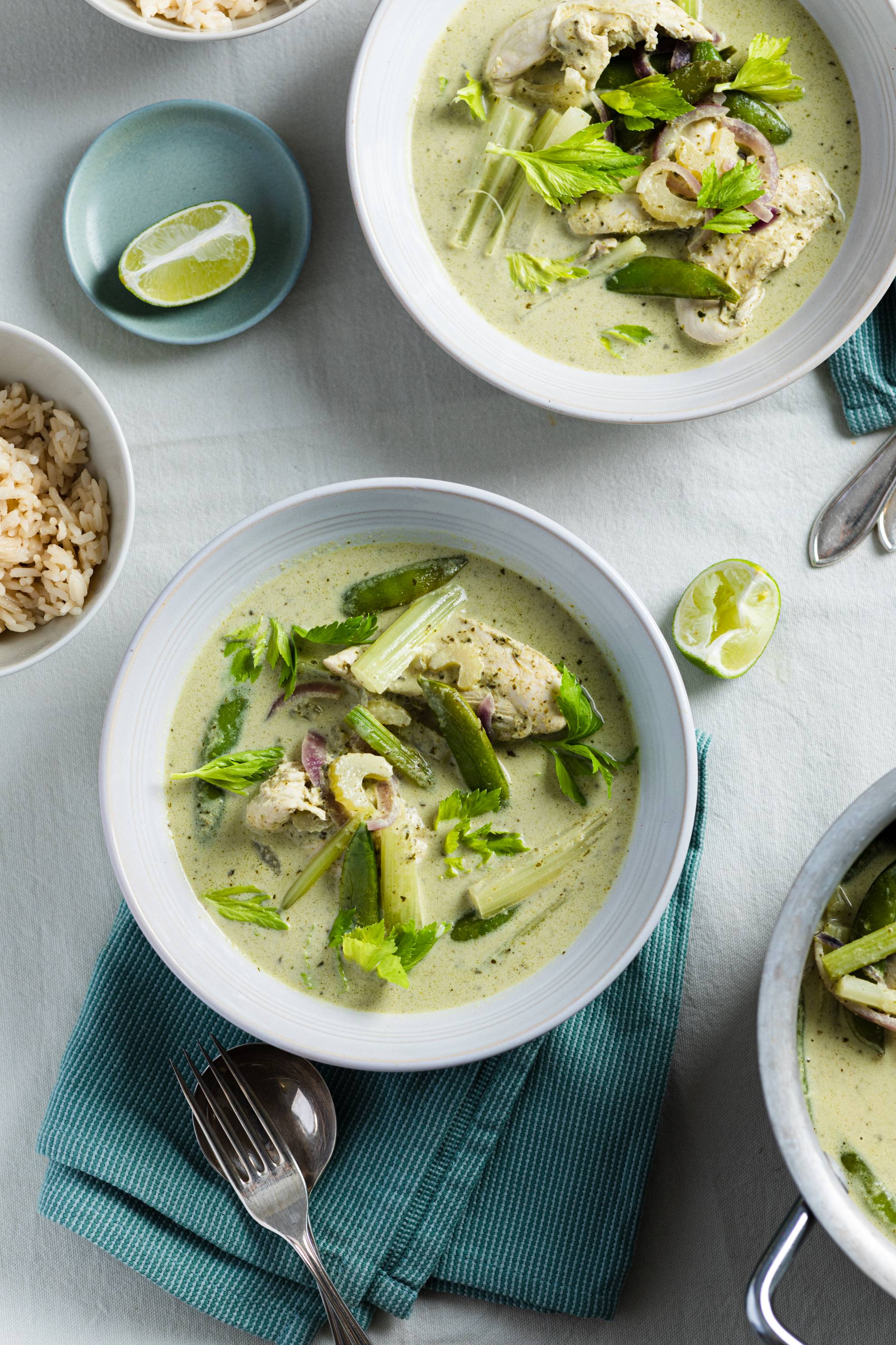 Chicken and green curry