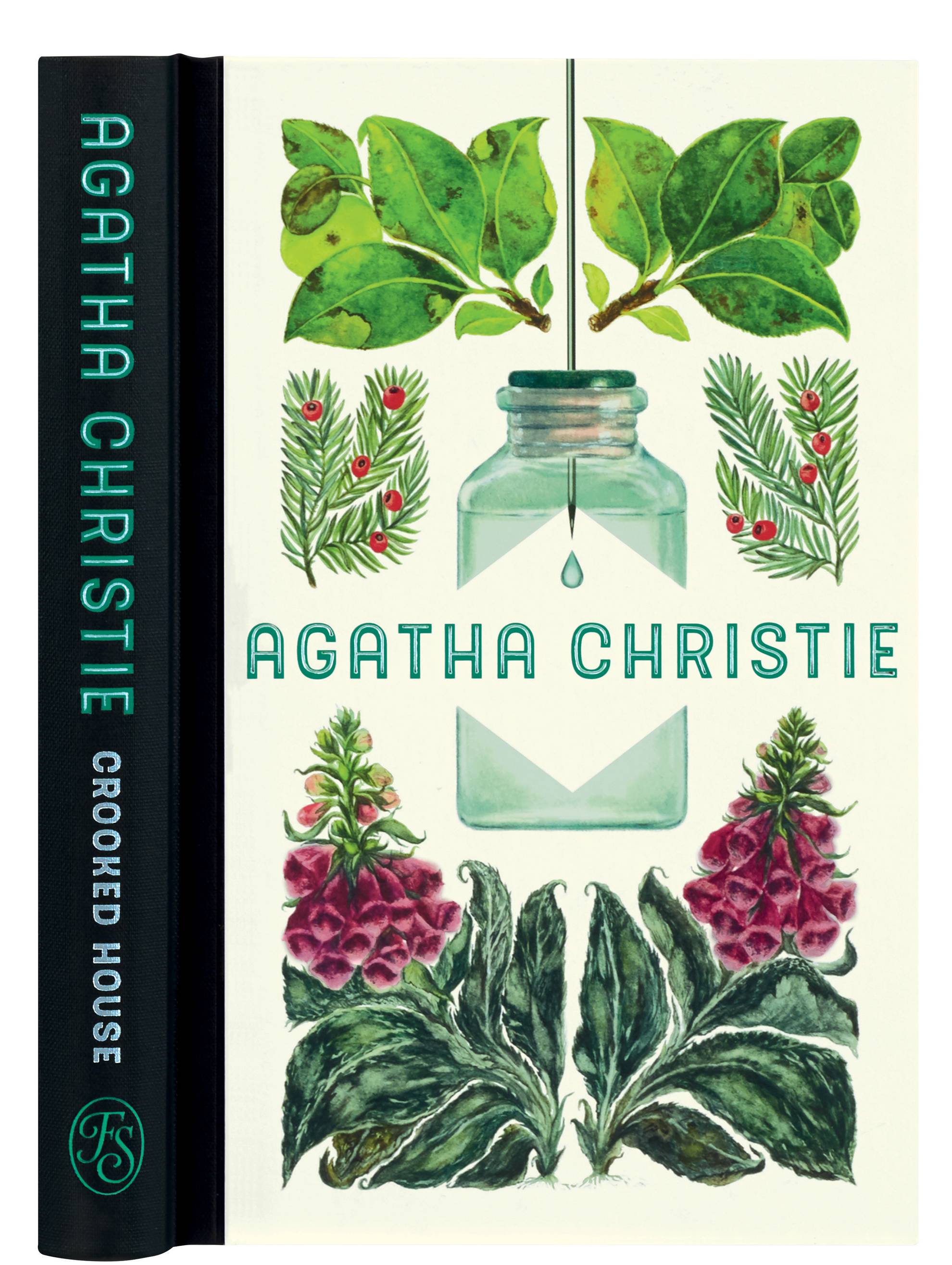 Botanical illustrations on the cover of Crooked House