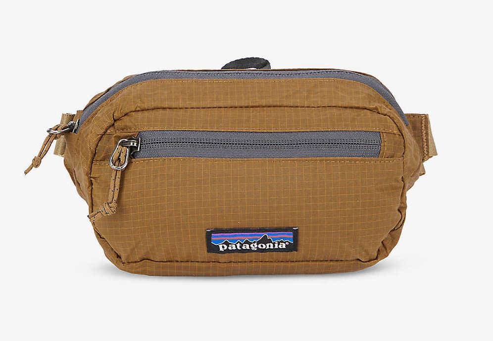 The Patagonia recycled nylon and polyester belt bag