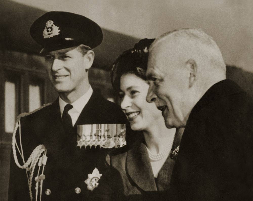 Prince Philip on a tour of Canada