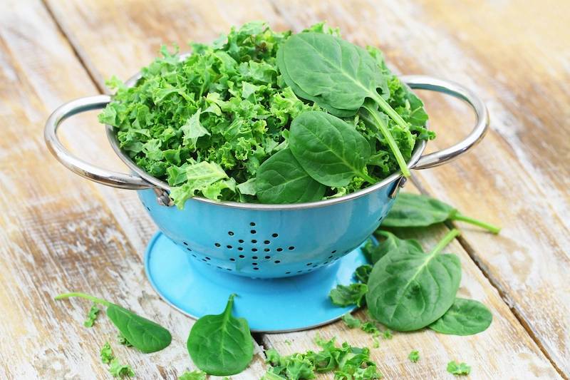 Leafy greens - vegan diet sleep benefits