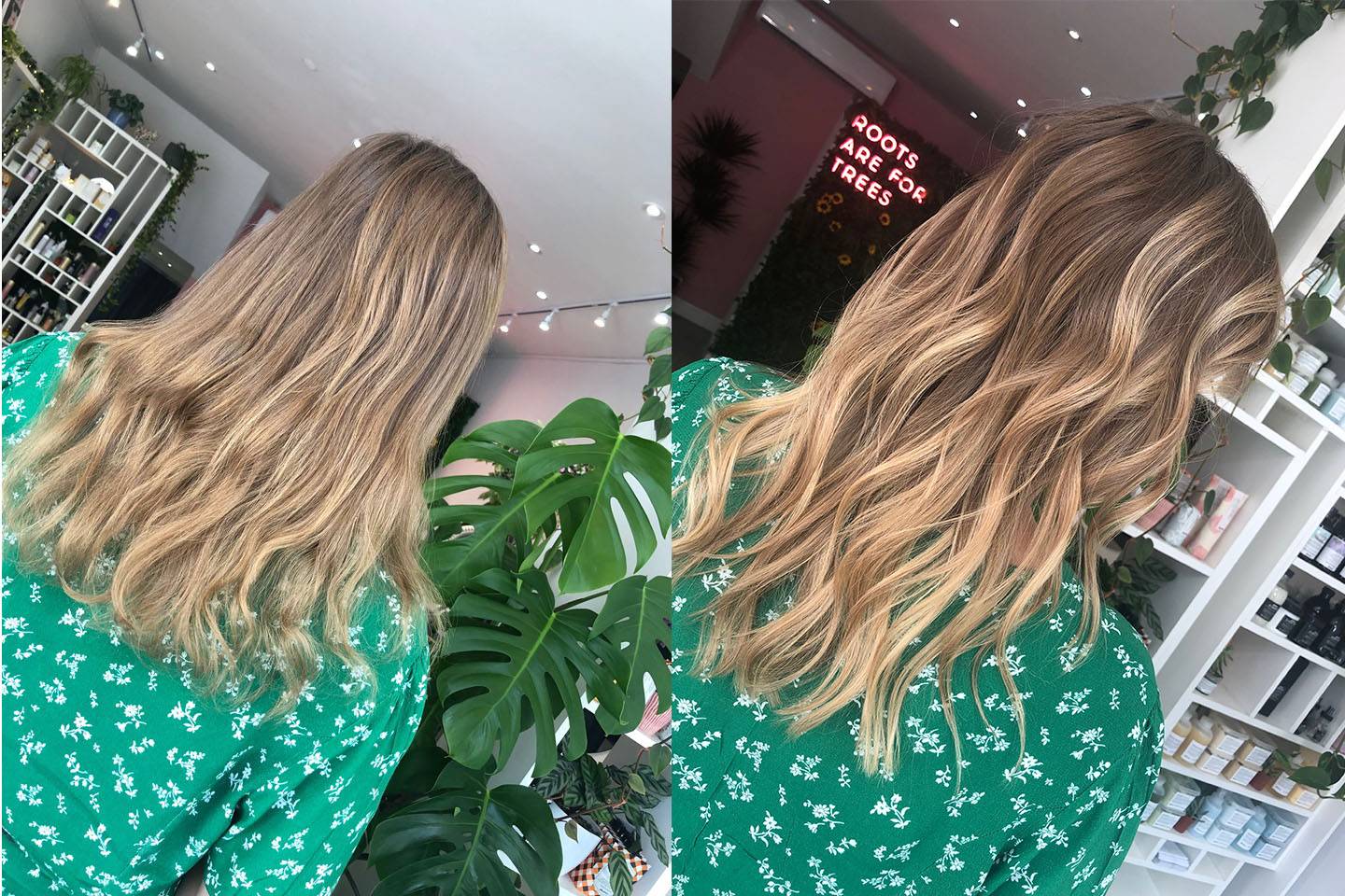 balayage before and after mayfive mousey brown