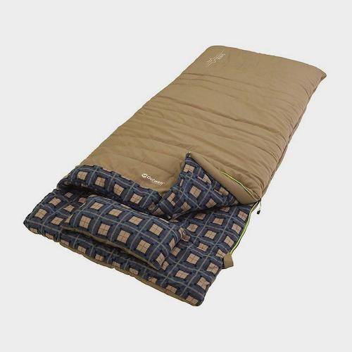 Clad in fashion-forward checks, Outwell’s sleeping bag will keep you cosy at night (£70) 
