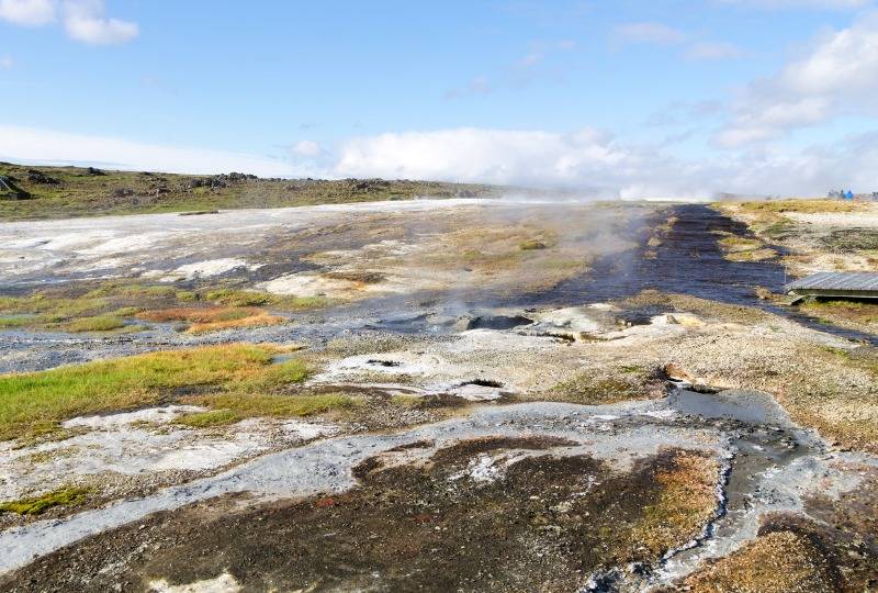 Hveravellir hot springs in Iceland highlands