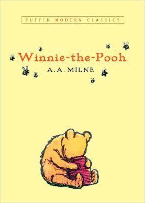 Winnie The Pooh by AA Milne yellow book cover