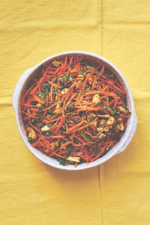 Indian spiced carrot salad