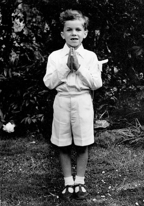 Leo as an altar boy
