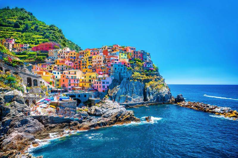 Image of the coastline of Liguria