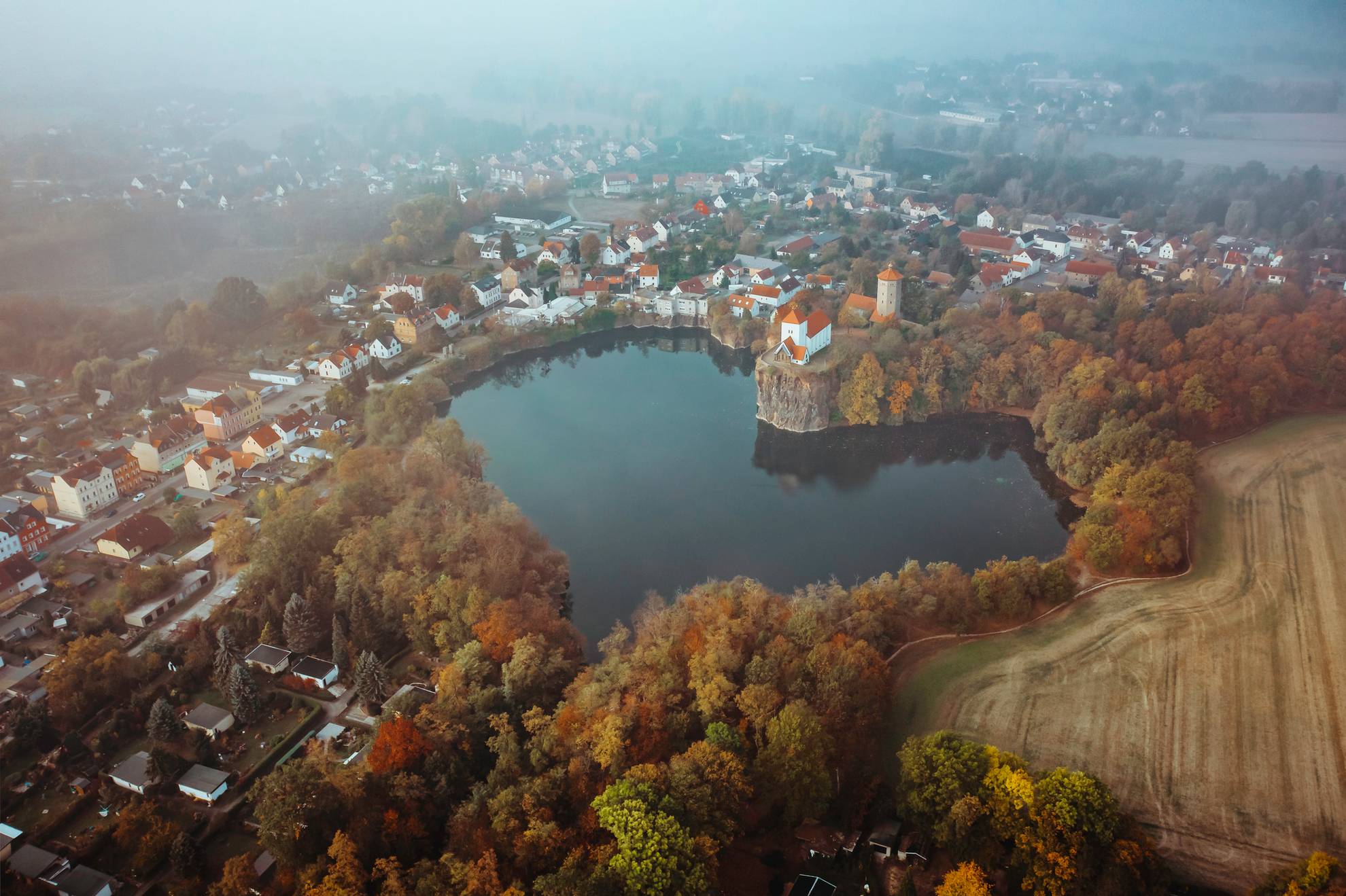 A heart shaped lake in Germany