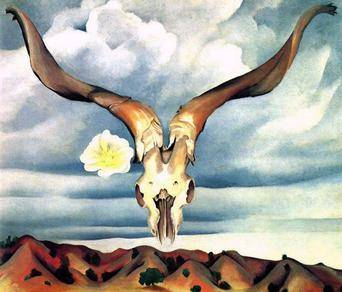 O'Keeffe bone painting