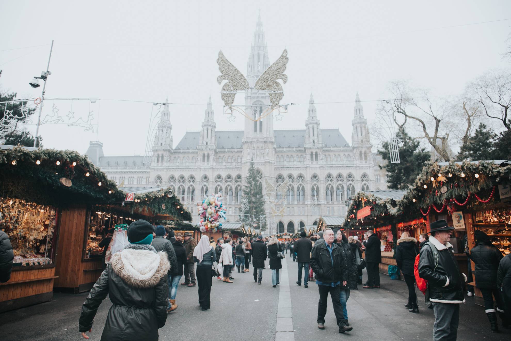 one of Vienna's popular Christmas markets