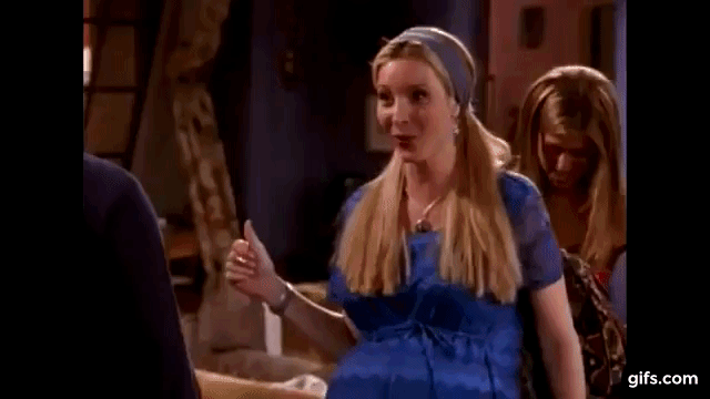 Phoebe's water breaking in TV show Friends