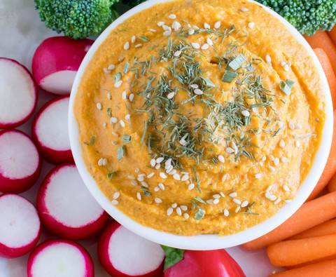 10 Delicious dips for a light lunch or snack