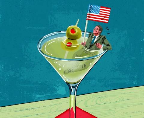 It's a Mann's world: Mastering the martini