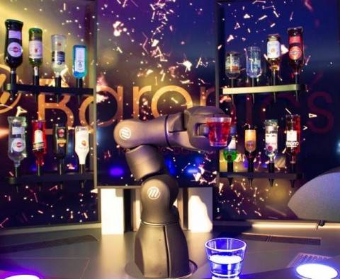 Barney the Swiss robot bartender changes the gastronomy industry with its automatic drink mixing