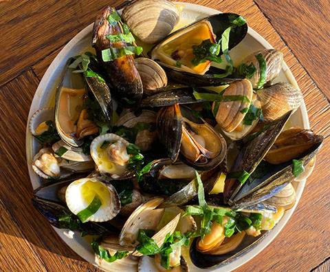 Taste of Home: Grilled shellfish and wild garlic butter
