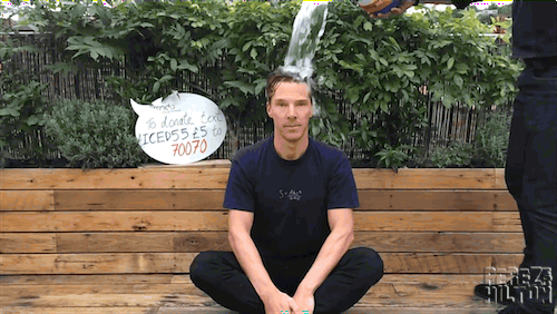 Benedict Cumberbatch Ice Bucket Challenge