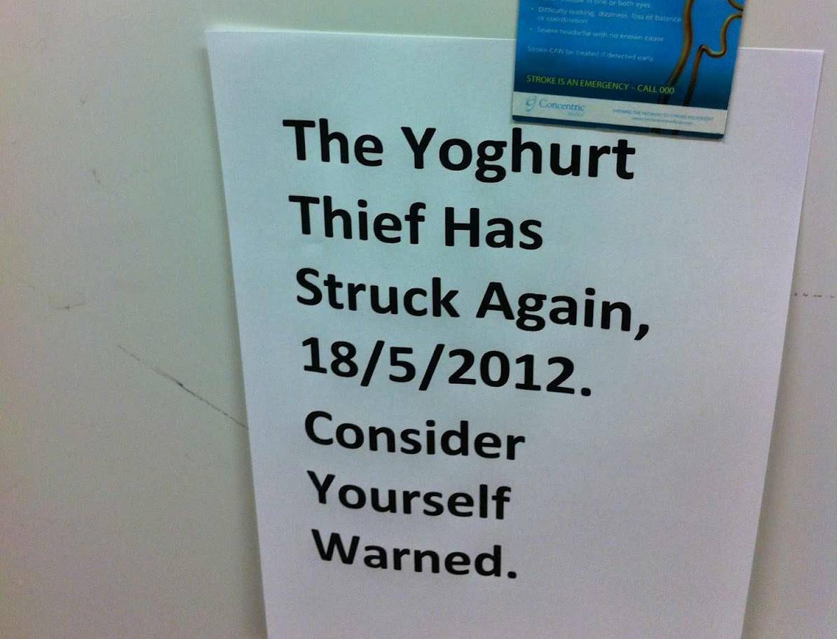 yoghurt thief twitter