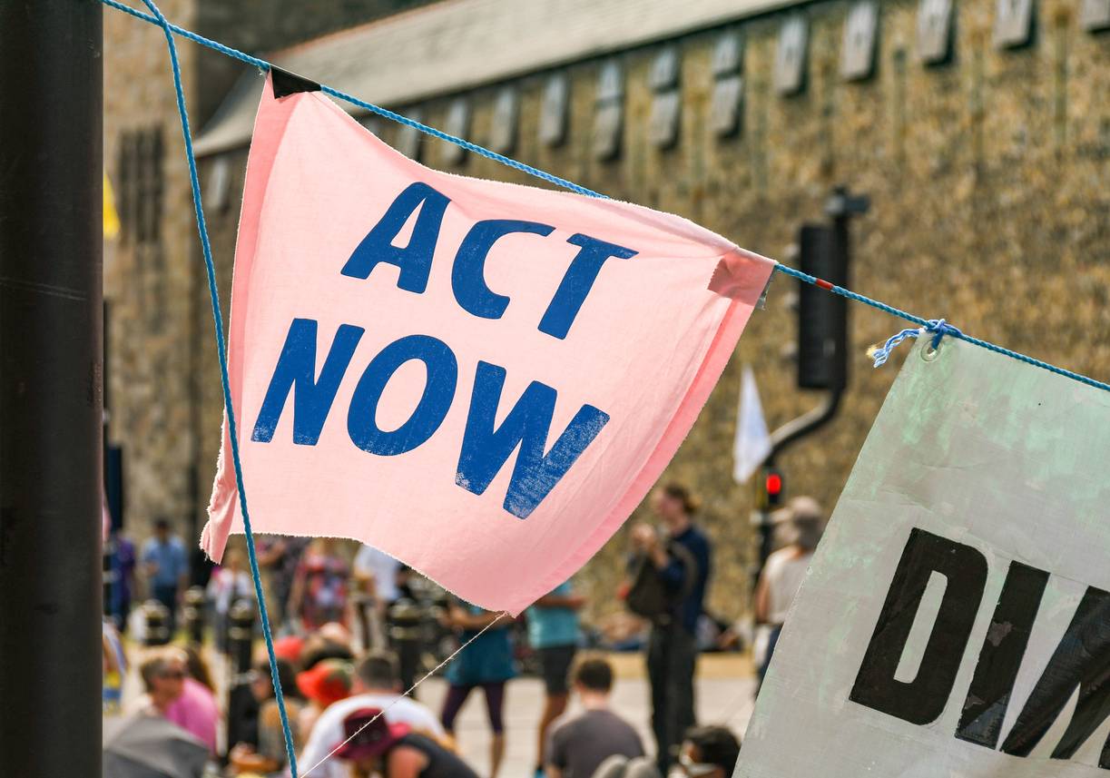 An Extinction Rebellion poster saying "Act Now"