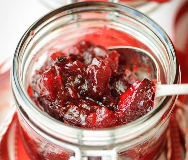 Spiced Cranberry and Plum Chutney