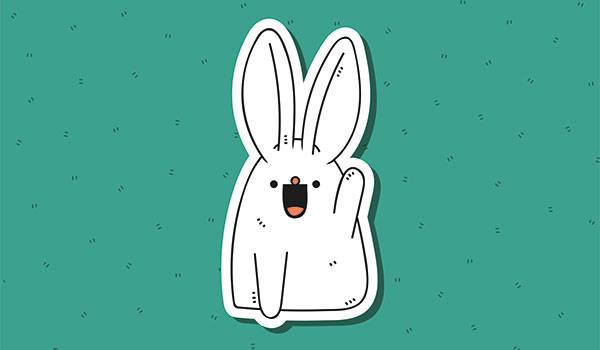 A happy bunny