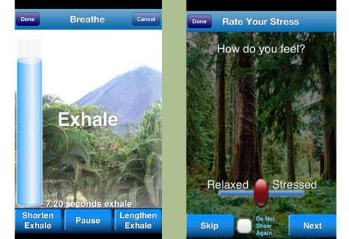 Breathe2relax app to help destress
