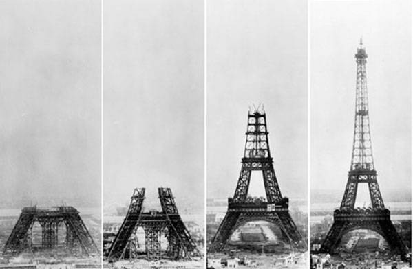 Building the Eiffel tower
