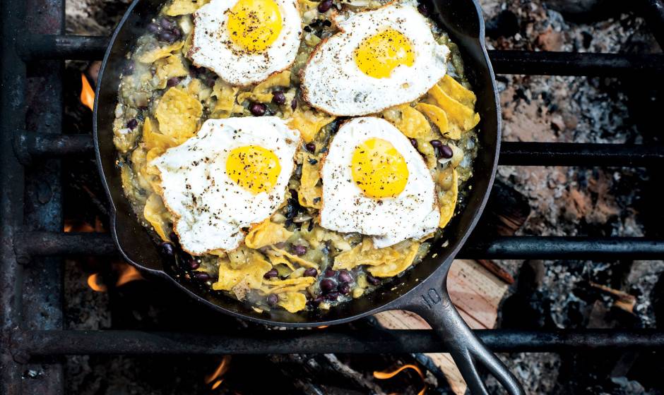  Chilaquiles With Blistered Tomatillo Salsa And Eggs