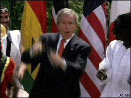 George Bush dad dance