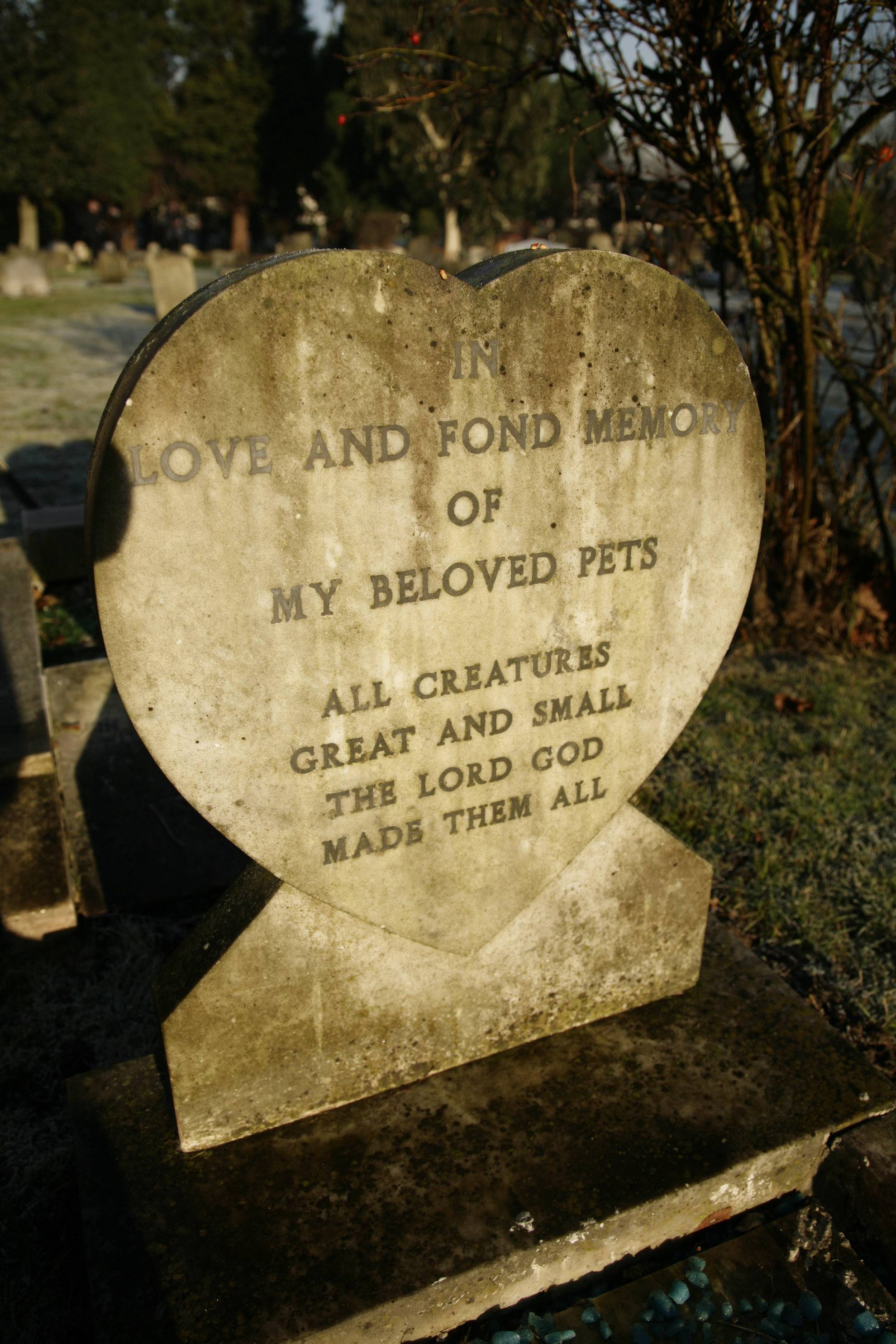 Pet gravestone