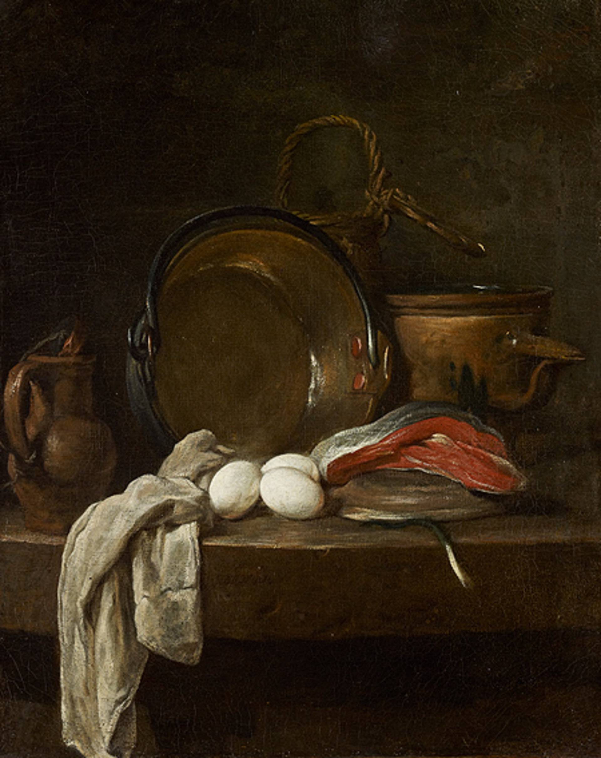 Jean-Baptiste Siméon Chardin Still-life: The Kitchen Table circa 1733–1734 National Galleries of Scotland. Purchased 1908