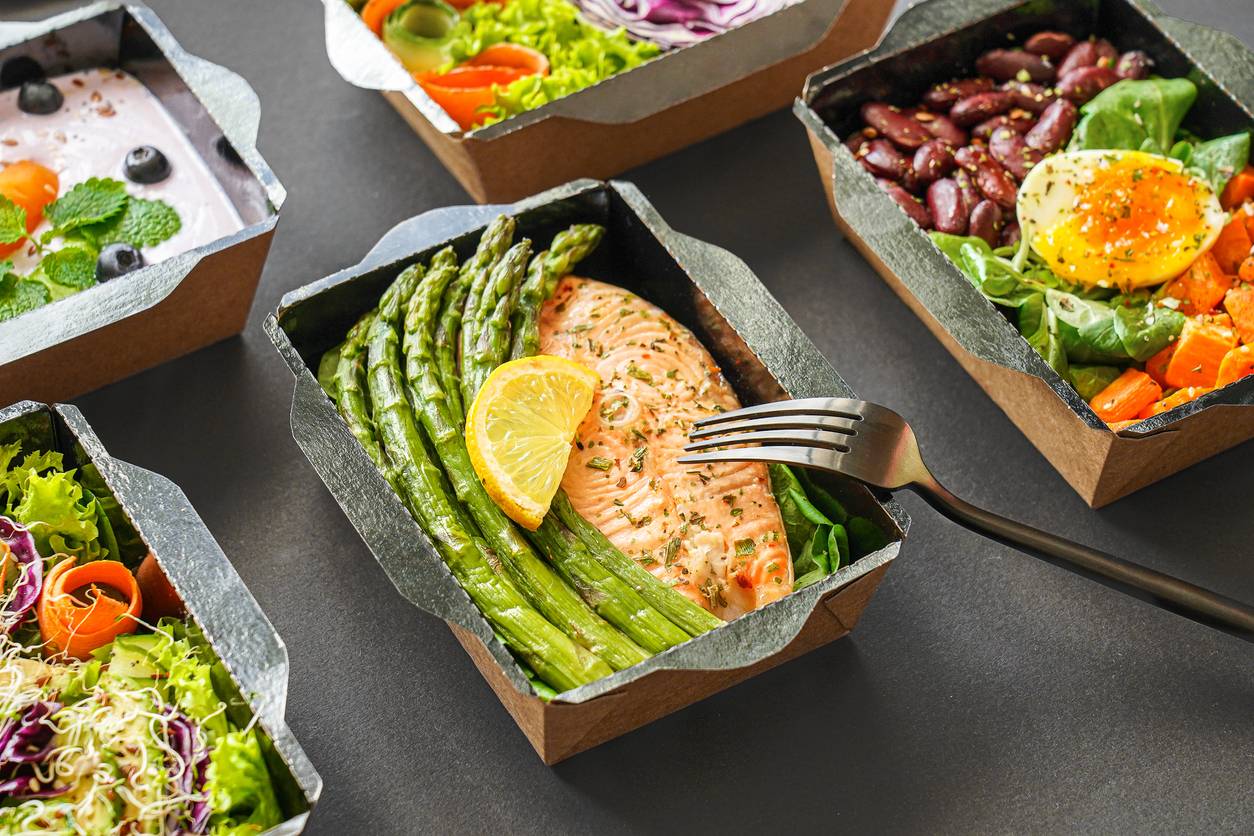 Pre-prepared healthy lunchboxes