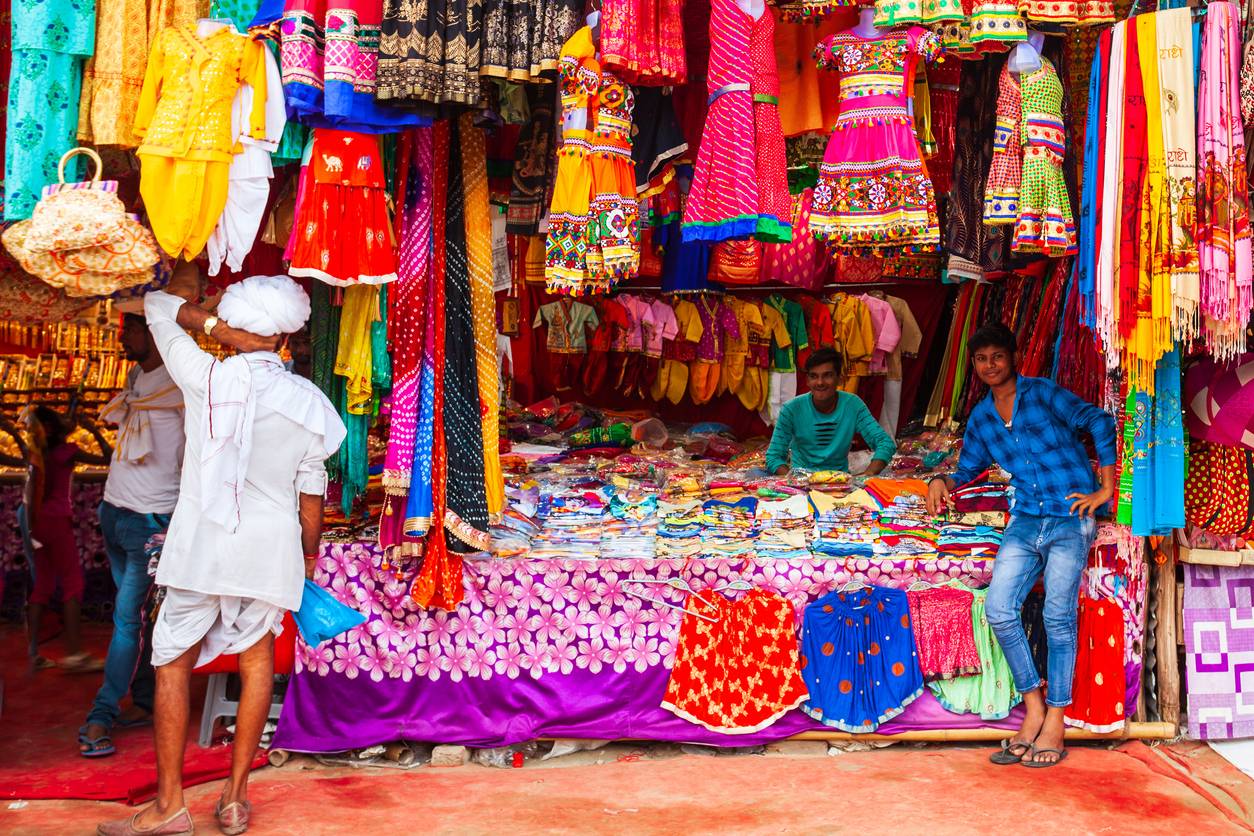 Sari shop in Delhi