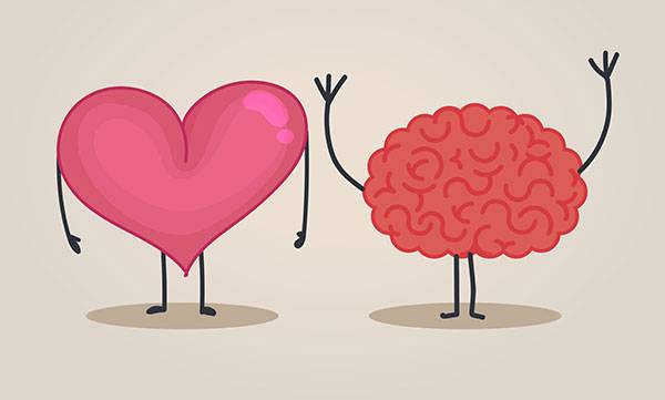 The brain in love