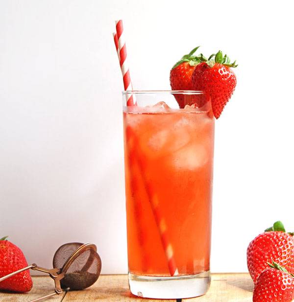 strawberry nettle iced tea