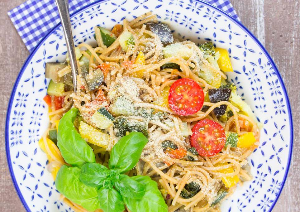 one-pot spaghetti with vegetables